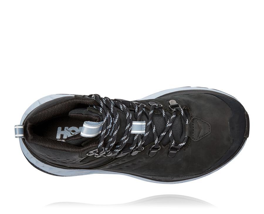 Hoka One One Womens Hiking Boots - Stinson Mid GORE-TEX - Black - LUKA16459